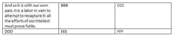 Table Cell Properties - Width